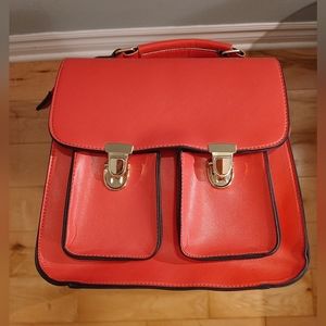 Magenta Back Pack Satchel Bag